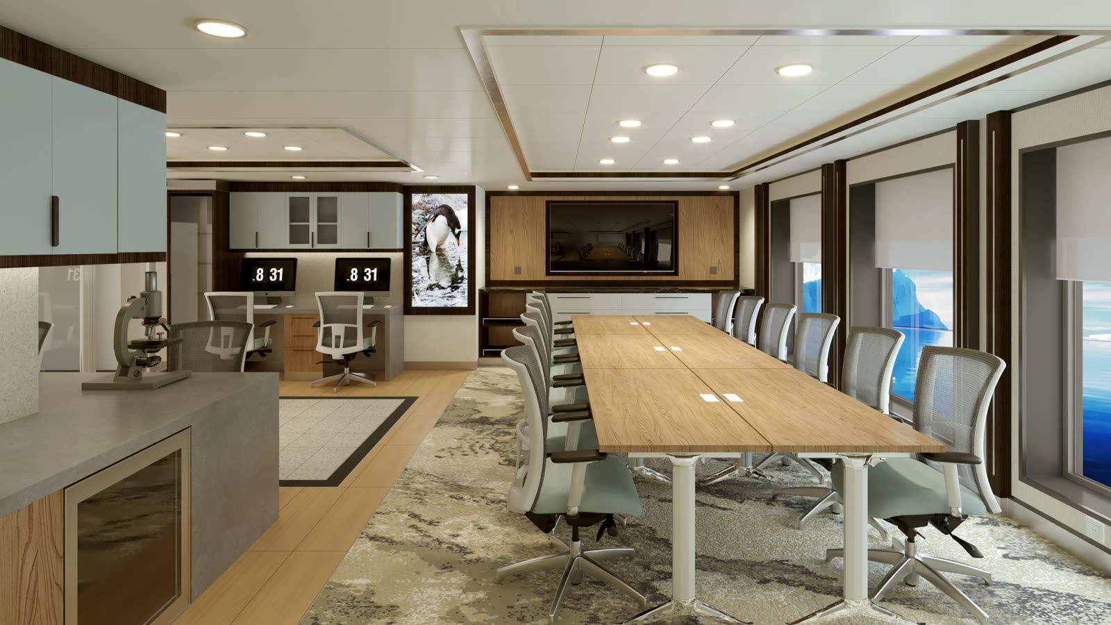 Wissenschafts-Lab — Multipurpose Science Room — Citizen-Science-Programme an Bord