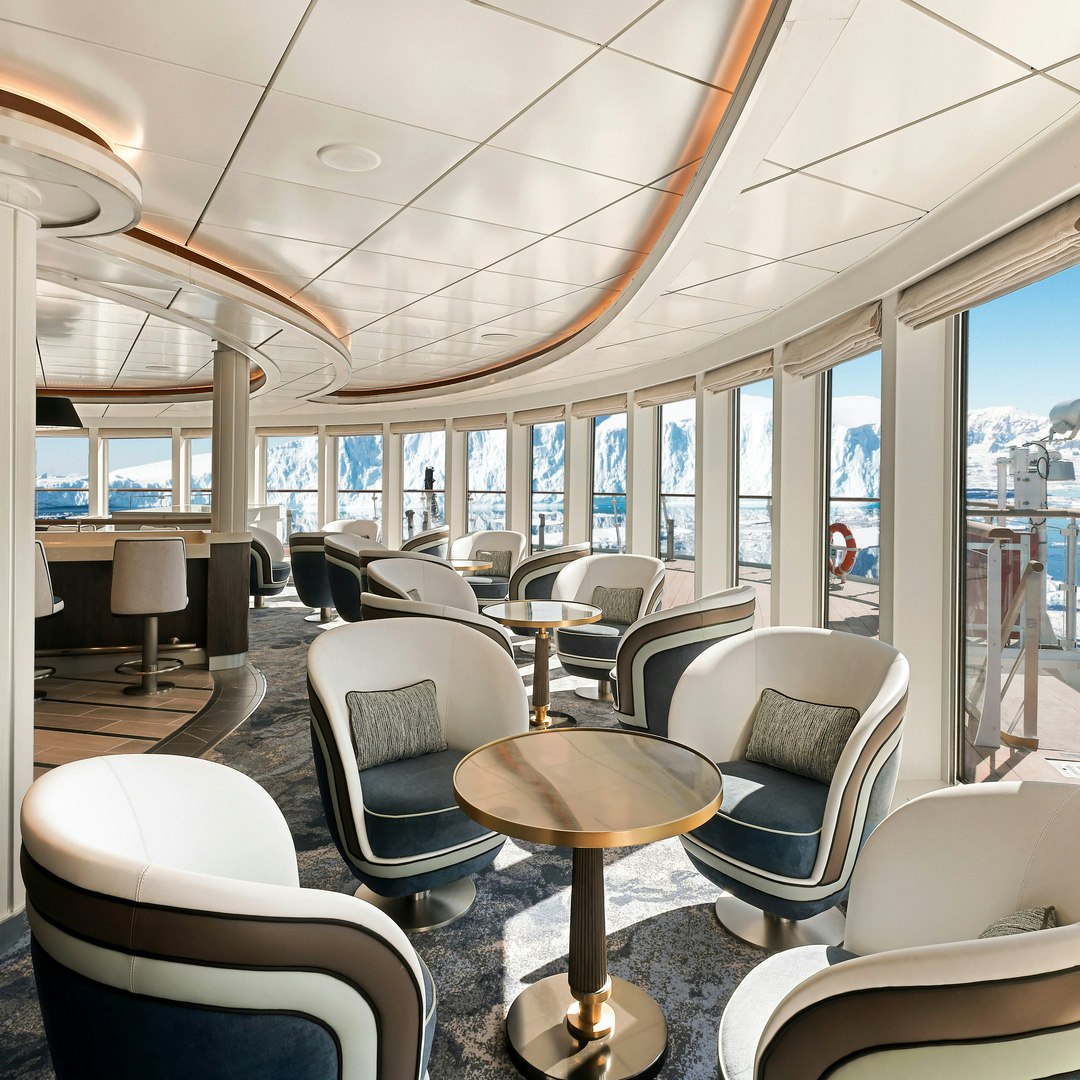Douglas Mawson — Observation Lounge mit Panoramablick